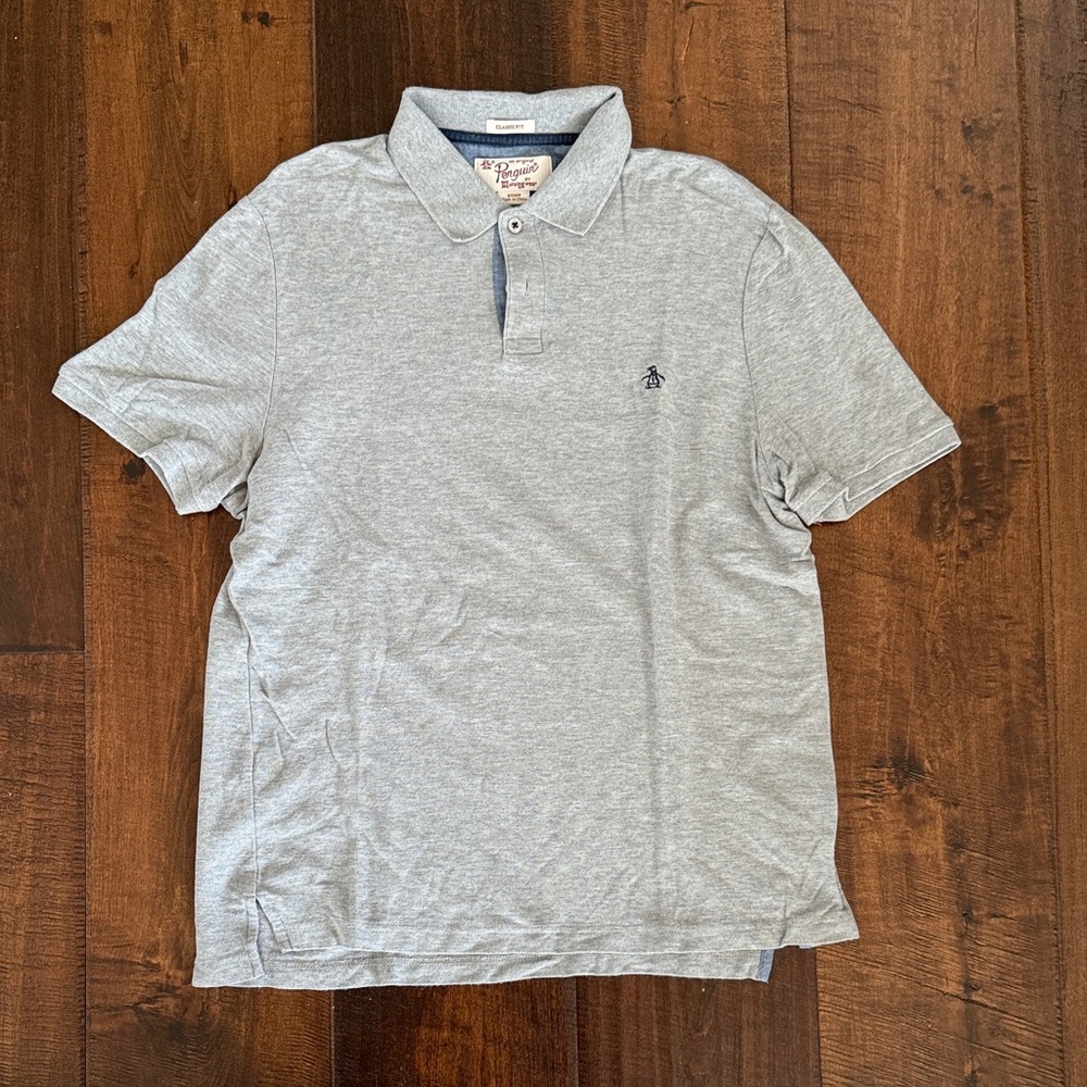 Original Penguin Men's Light Gray Polo Shirt
